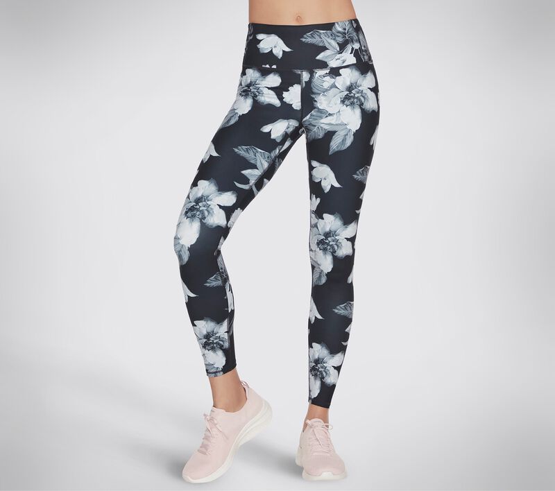 Dámské Kalhoty Skechers GOSCULPT Magnolia Dreams HW Legging Černé Viacfarebný | CZ.WLG214BKMT