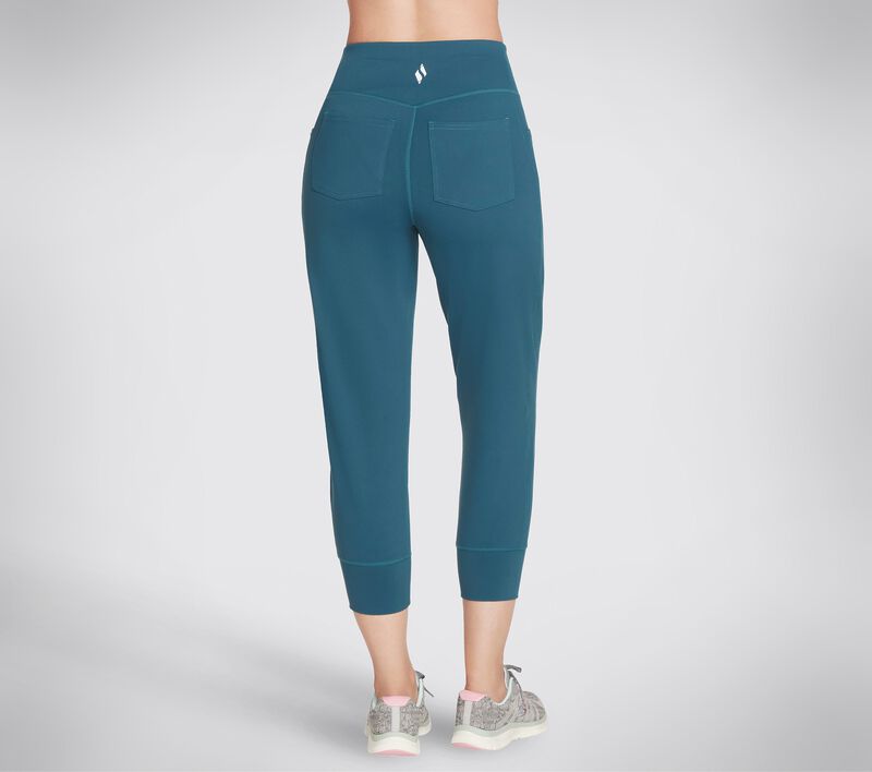 Dámské Kalhoty Skechers GO WALK Evolution Crop Jogger Tyrkysové | CZ.W2CP28TEAL