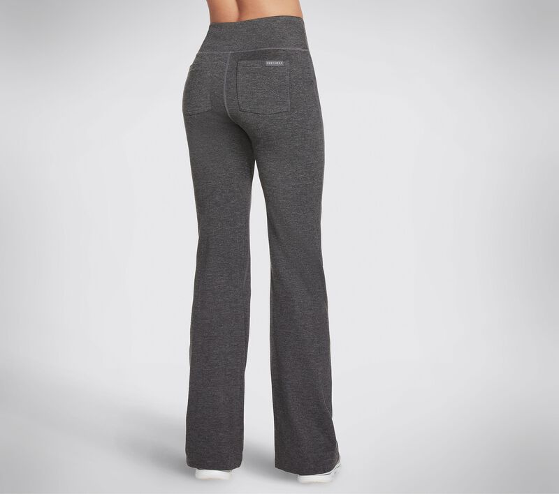 Dámské Kalhoty Skechers GOwalk GOKNIT ULTRA Pintuck Flare Pant Šedé | CZ.W3PT129GYS