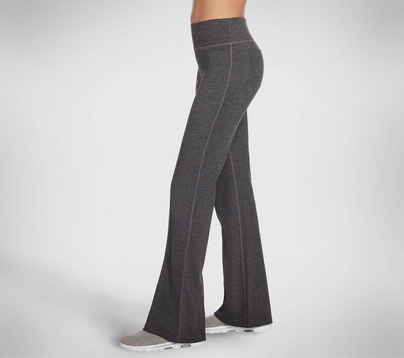 Dámské Kalhoty Skechers GOwalk GOKNIT ULTRA Pintuck Flare Pant Šedé | CZ.W3PT129GYS