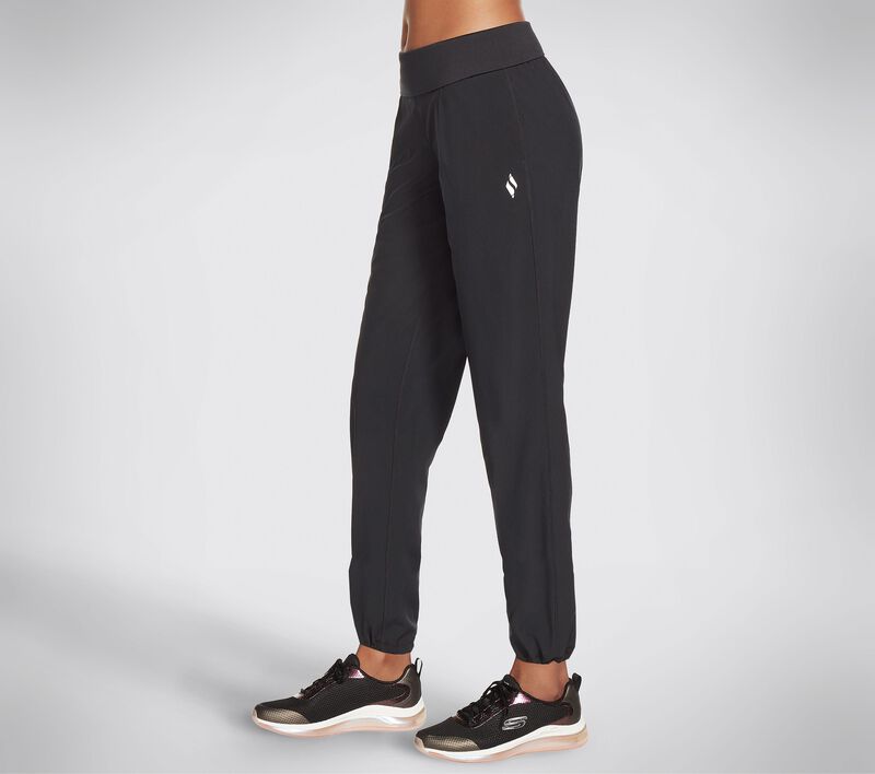 Dámské Kalhoty Skechers Going Places Foldover Pant Černé | CZ.W1PT97BLK