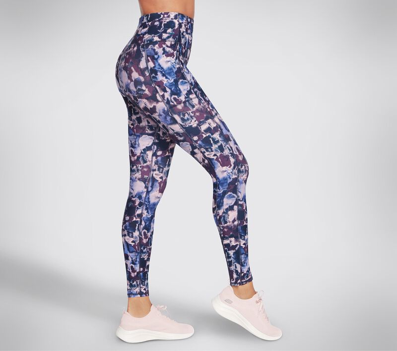 Dámské Kalhoty Skechers Printed GOFLEX HW FL Legging Růžové Viacfarebný | CZ.WLG251PMLT