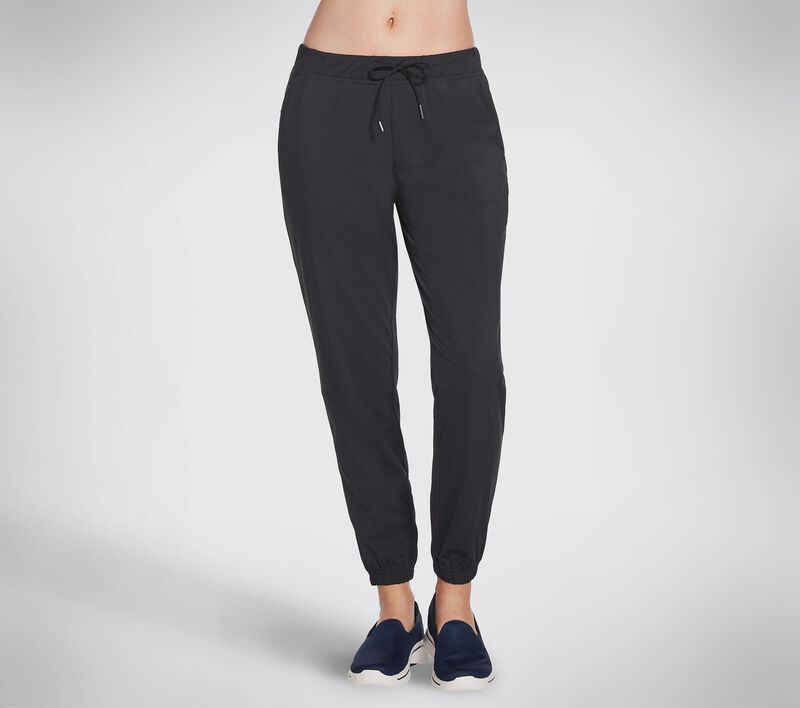 Dámské Kalhoty Skechers Skech-Knit Midrise Jogger Pant Černé | CZ.W1PT105BLK