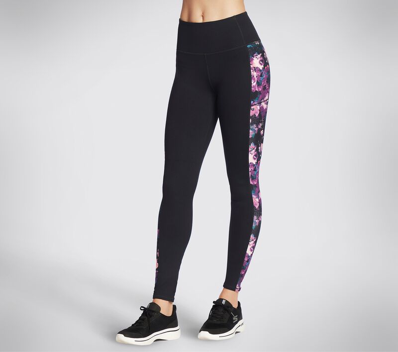 Dámské Kalhoty Skechers The GOWALK Linear Floral FL HW Legging Viacfarebný | CZ.WLG206MULT