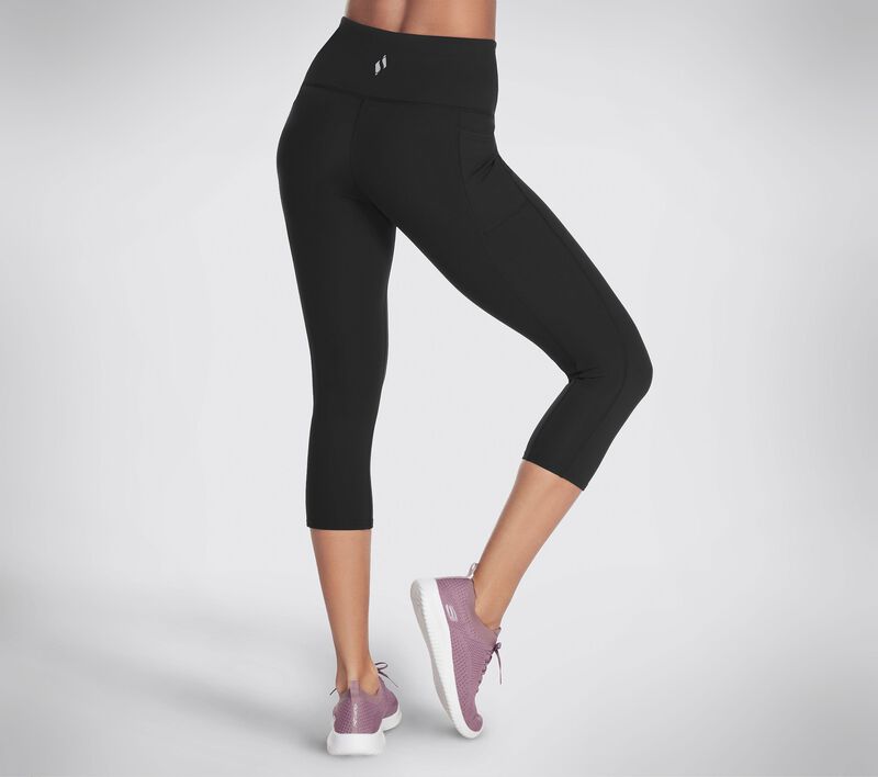 Dámské Kalhoty Skechers The GO WALK HW Mid Legging Černé | CZ.W03CP9BBLK