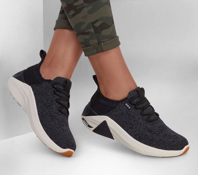 Dámské Ležérní Tenisky Skechers A-Linear - Jozlyn Černé Šedé | CZ.133257BKGY