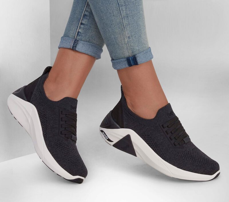 Dámské Ležérní Tenisky Skechers Arch Fit A-Linear - Clemmie Černé | CZ.133256BLK