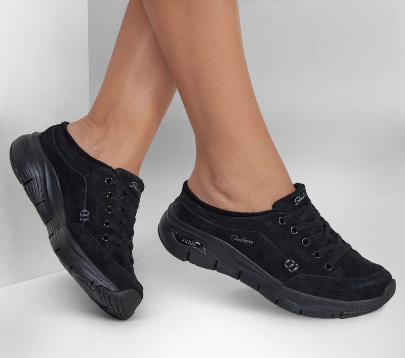 Dámské Ležérní Tenisky Skechers Arch Fit Smooth - Daily Fav Černé | CZ.167365BBK