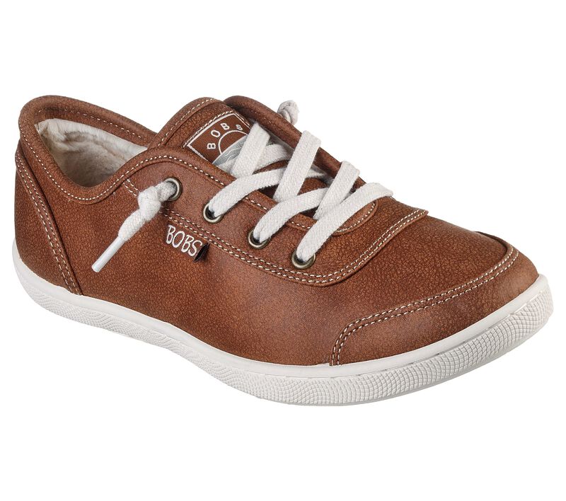 Dámské Ležérní Tenisky Skechers BOBS B Cute - Cozy Kick Hnědé | CZ.113836BRN