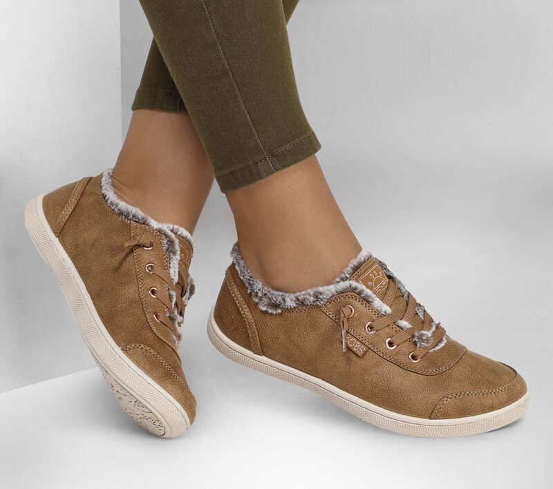 Dámské Ležérní Tenisky Skechers BOBS B Cute - Peak Thru Hnědé | CZ.113933CSNT