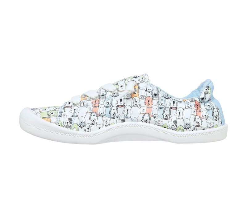 Dámské Ležérní Tenisky Skechers BOBS Beach Bingo - Camp Wag Bílé Viacfarebný | CZ.113578WMLT