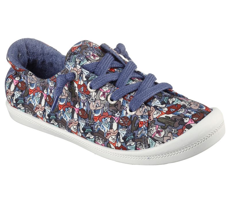 Dámské Ležérní Tenisky Skechers BOBS Beach Bingo - Rodeo Kitty Tmavě Blankyt Viacfarebný | CZ.114064NVMT