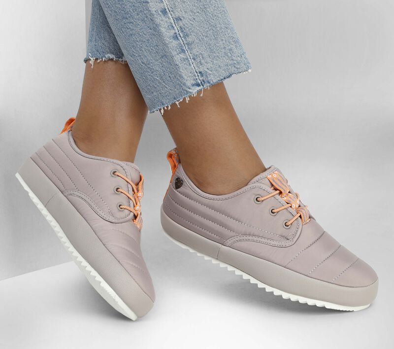 Dámské Ležérní Tenisky Skechers BOBS Drift - Estatic Puffs Šedé Hnědé | CZ.114321TPE