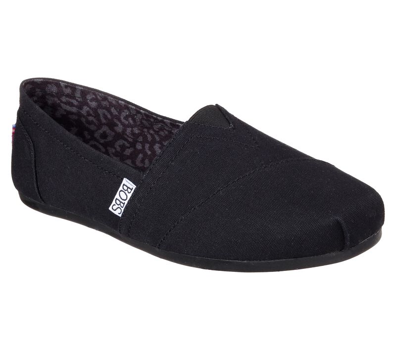 Dámské Ležérní Tenisky Skechers BOBS Plush - Peace and Love Černé | CZ.33645BLK