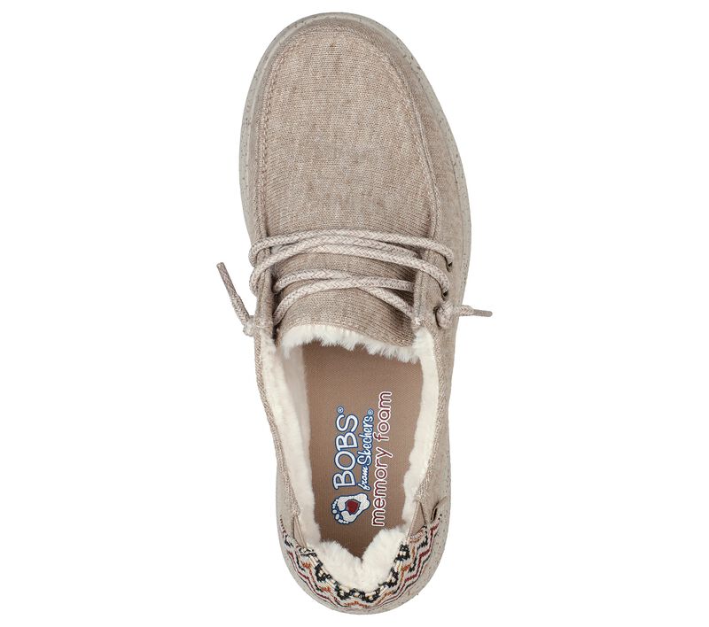 Dámské Ležérní Tenisky Skechers BOBS Skipper - Cozyville Šedé Hnědé | CZ.113796TPE