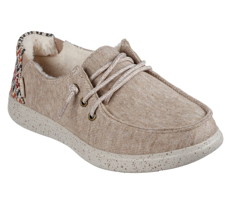 Dámské Ležérní Tenisky Skechers BOBS Skipper - Cozyville Šedé Hnědé | CZ.113796TPE