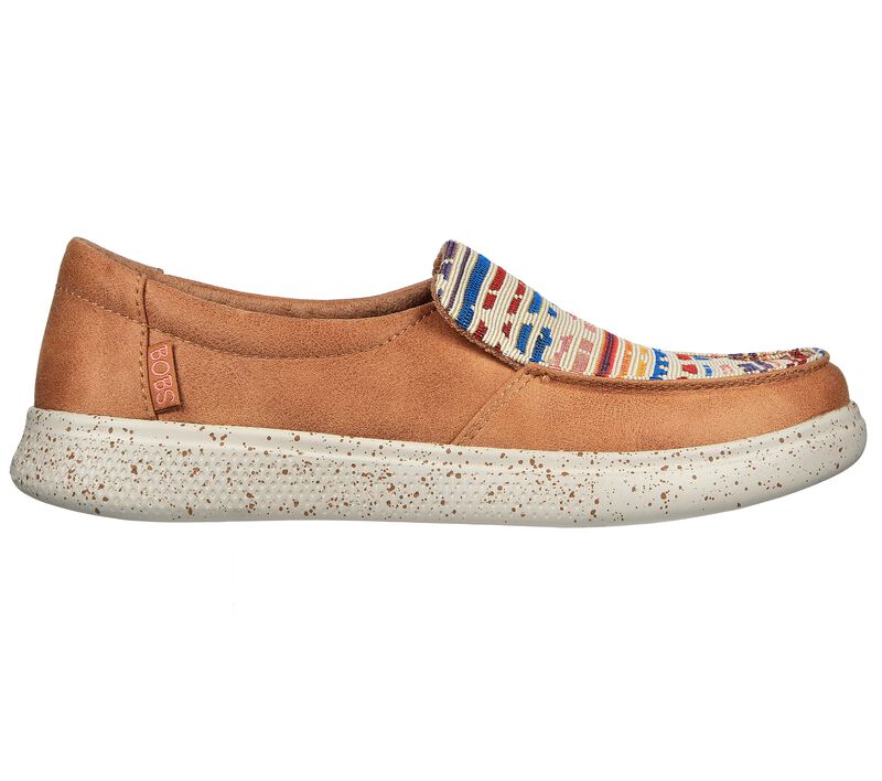 Dámské Ležérní Tenisky Skechers BOBS Skipper - Doting Quest Hnědé | CZ.114296CSNT