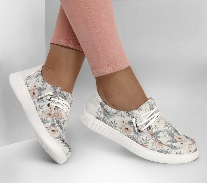 Dámské Ležérní Tenisky Skechers BOBS Skipper - Adore Floret Bílé Viacfarebný | CZ.114298WMLT