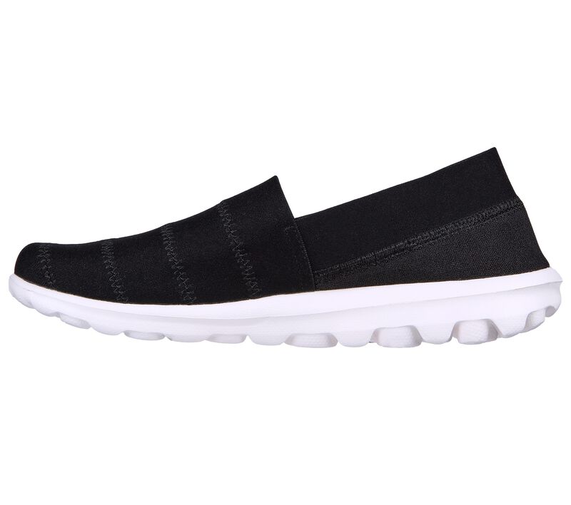 Dámské Ležérní Tenisky Skechers GO WALK Travel - Gracious Joy Černé Bílé | CZ.124463BKW