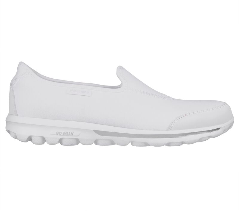 Dámské Ležérní Tenisky Skechers GO WALK Travel - Ideal Sunset Bílé Levandule | CZ.124464WLV