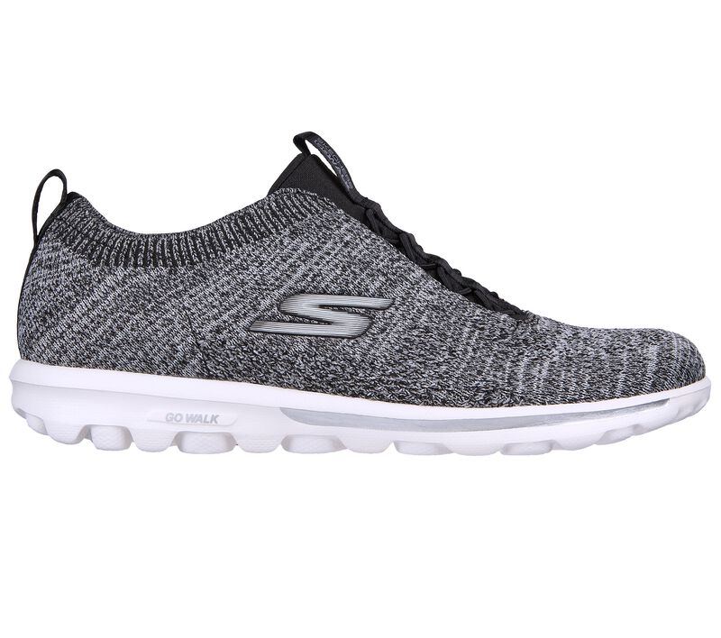 Dámské Ležérní Tenisky Skechers GO WALK Classic - Radiant Moon Černé Bílé | CZ.124467BKW