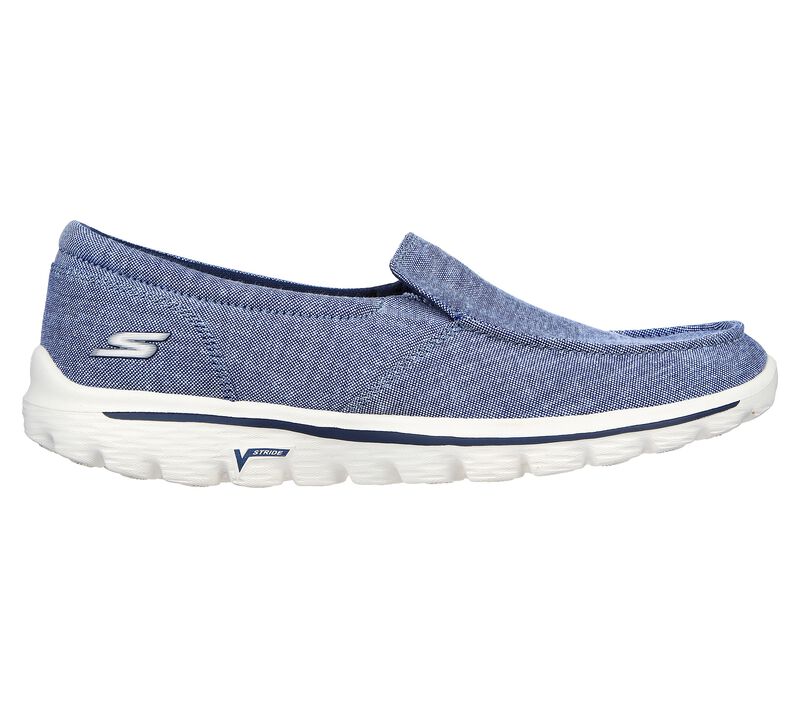 Dámské Ležérní Tenisky Skechers GO WALK 2 - Summer Vibes Tmavě Blankyt | CZ.124753NVY