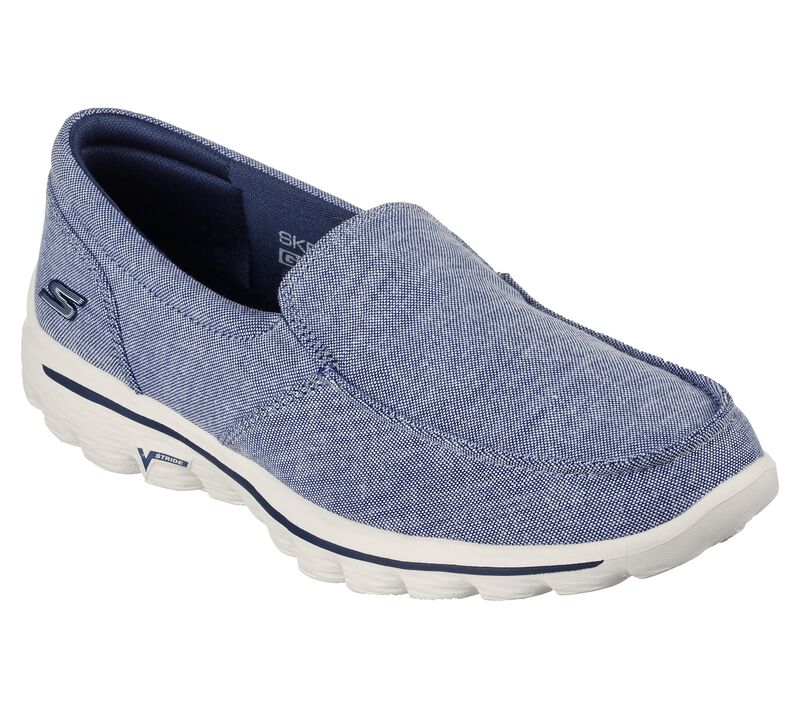 Dámské Ležérní Tenisky Skechers GO WALK 2 - Summer Vibes Tmavě Blankyt | CZ.124753NVY