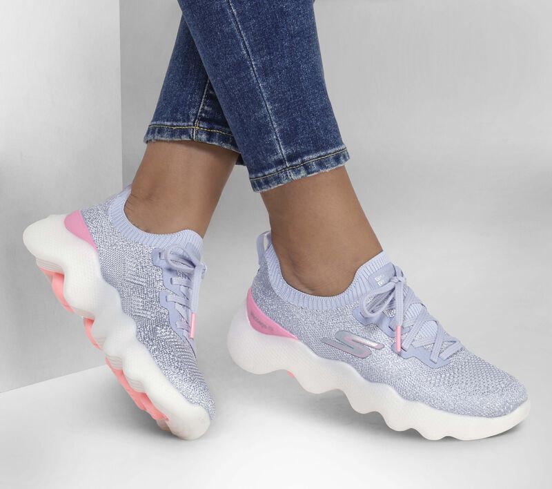 Dámské Ležérní Tenisky Skechers GO WALK Massage Fit - Upsurge Šedé Růžové | CZ.124905GYPK