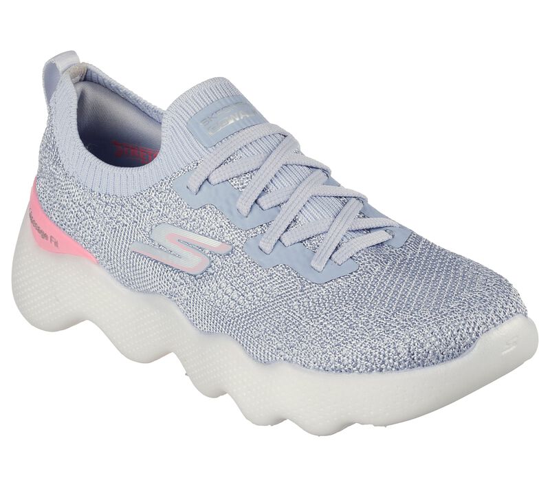 Dámské Ležérní Tenisky Skechers GO WALK Massage Fit - Upsurge Šedé Růžové | CZ.124905GYPK