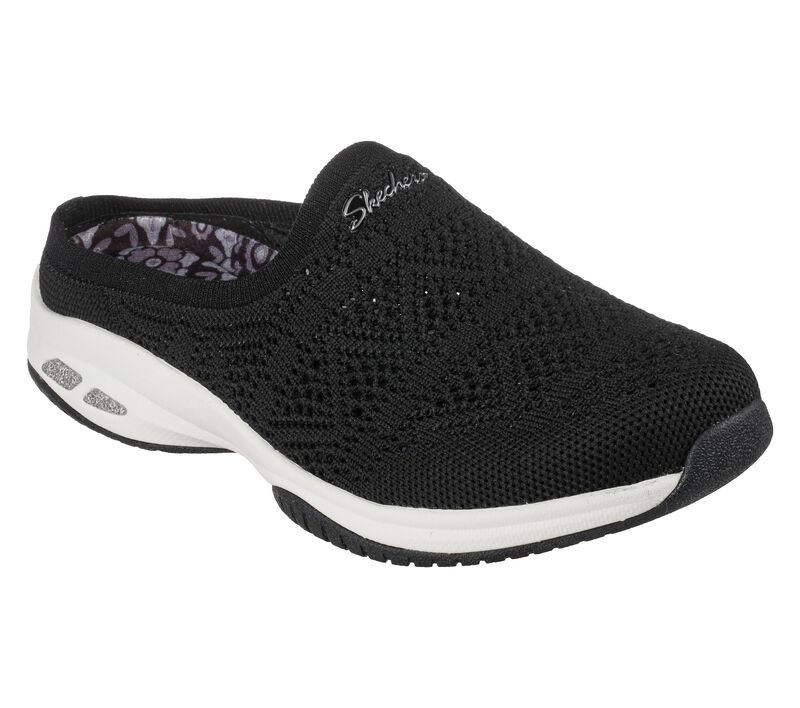 Dámské Ležérní Tenisky Skechers Relaxed Fit: Commute Time - In The Clear Černé Bílé | CZ.100500BKW