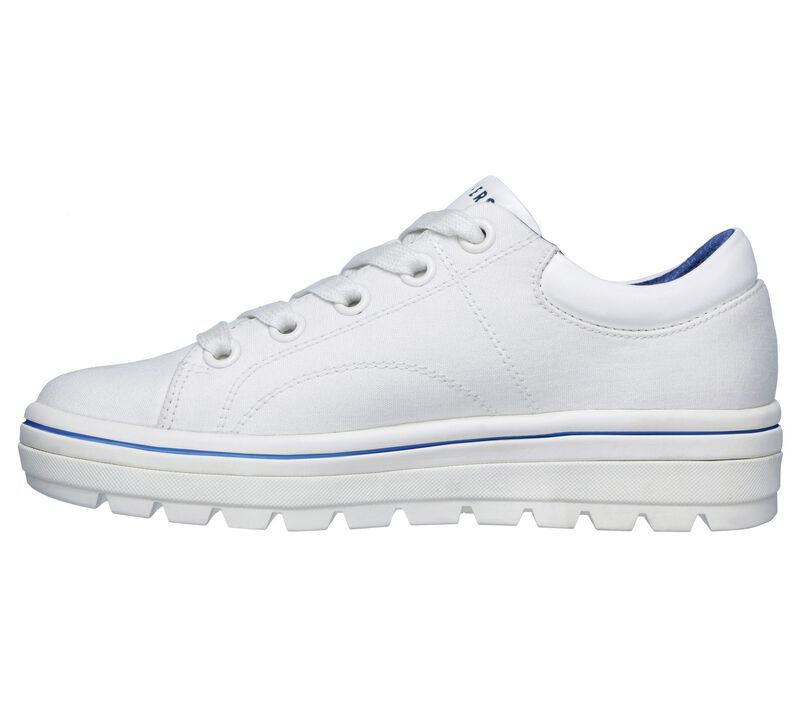 Dámské Ležérní Tenisky Skechers Street Kopačky - Bring It Back Bílé | CZ.74100WHT