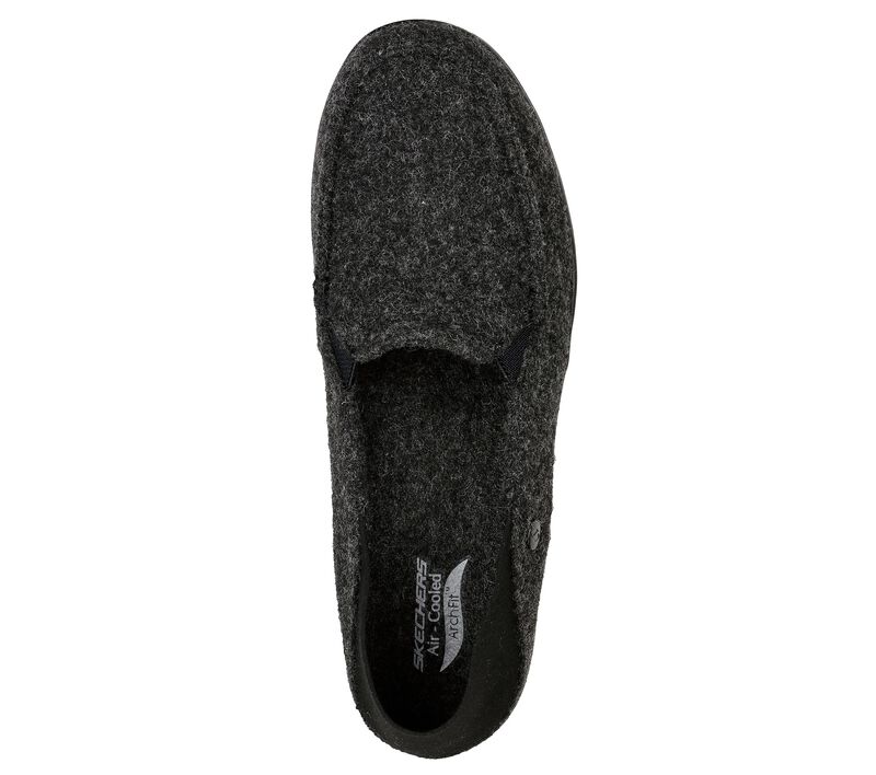 Dámské Pantofle Skechers Arch Fit Lounge - Peaceful Černé Šedé | CZ.175160BKGY