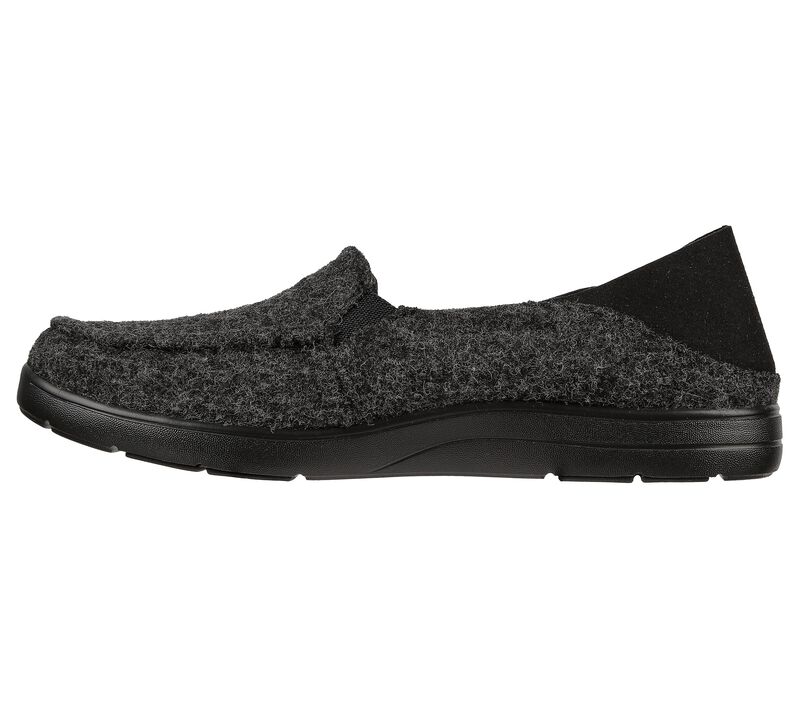 Dámské Pantofle Skechers Arch Fit Lounge - Peaceful Černé Šedé | CZ.175160BKGY