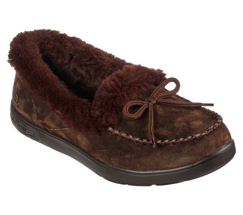 Dámské Pantofle Skechers Arch Fit Lounge - Soothe Čokolády | CZ.175171CHOC