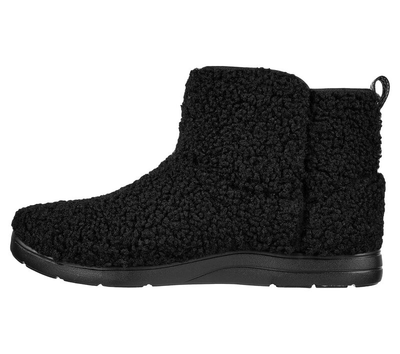 Dámské Pantofle Skechers Arch Fit Lounge - Fluff Love Černé | CZ.175192BBK