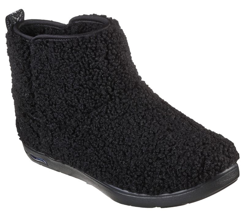 Dámské Pantofle Skechers Arch Fit Lounge - Fluff Love Černé | CZ.175192BBK