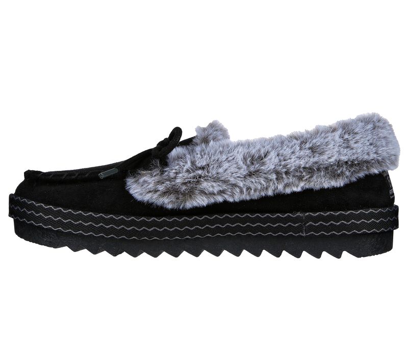 Dámské Pantofle Skechers BOBS Cozy Kiss - Saccharine Černé | CZ.113702BLK