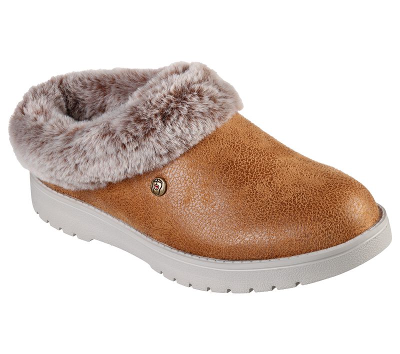 Dámské Pantofle Skechers BOBS Keepsakes 3.0 - Indoor Remix Hnědé | CZ.113362CSNT