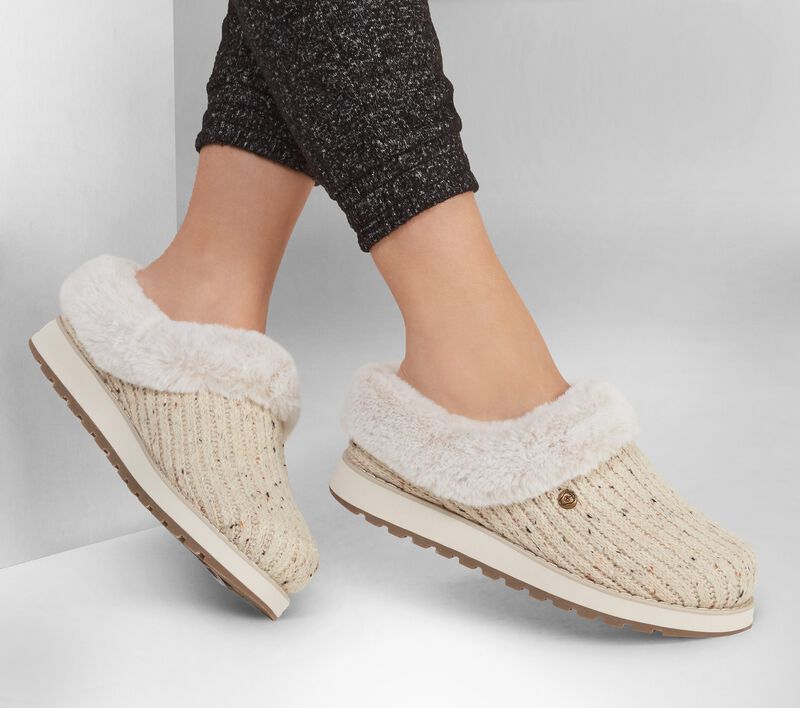 Dámské Pantofle Skechers BOBS Keepsakes - Instant Flash Béžový | CZ.113411NAT