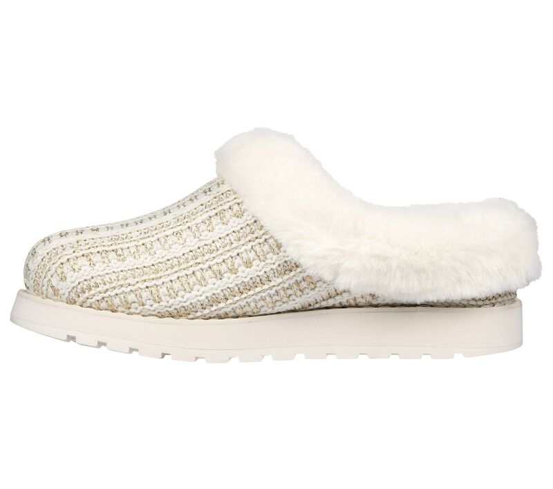 Dámské Pantofle Skechers BOBS Keepsakes - Sparkletude Bílé | CZ.113911OFWT