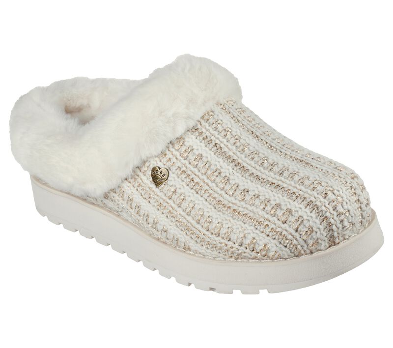 Dámské Pantofle Skechers BOBS Keepsakes - Sparkletude Bílé | CZ.113911OFWT