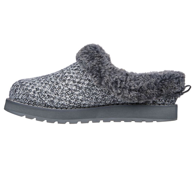 Dámské Pantofle Skechers BOBS Keepsakes - Warm Blissful Šedé | CZ.113913GRY