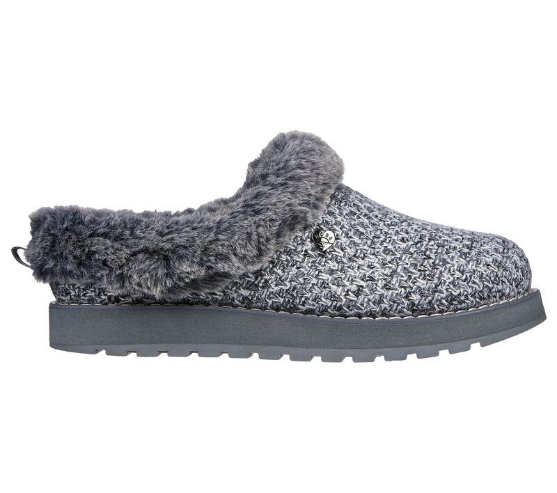 Dámské Pantofle Skechers BOBS Keepsakes - Warm Blissful Šedé | CZ.113913GRY