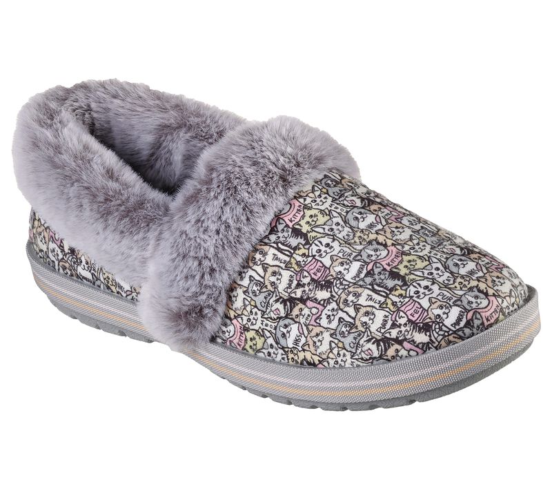 Dámské Pantofle Skechers BOBS Too Cozy - Purrfect Storm Šedé Viacfarebný | CZ.113478GYMT