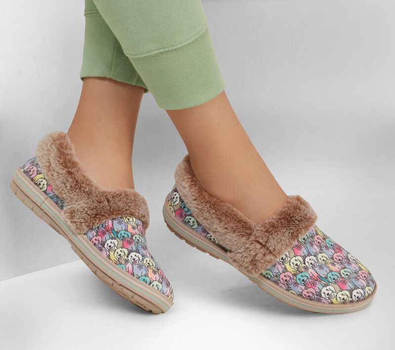 Dámské Pantofle Skechers BOBS Too Cozy - Zimní Howl Béžový Viacfarebný | CZ.113481NTMT