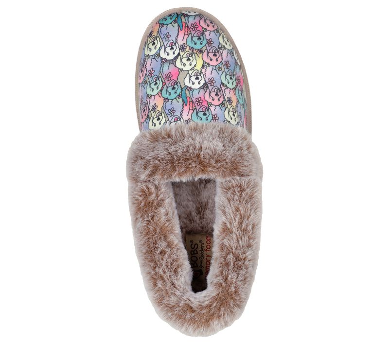 Dámské Pantofle Skechers BOBS Too Cozy - Zimní Howl Béžový Viacfarebný | CZ.113481NTMT