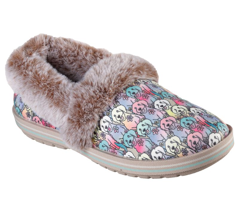 Dámské Pantofle Skechers BOBS Too Cozy - Zimní Howl Béžový Viacfarebný | CZ.113481NTMT