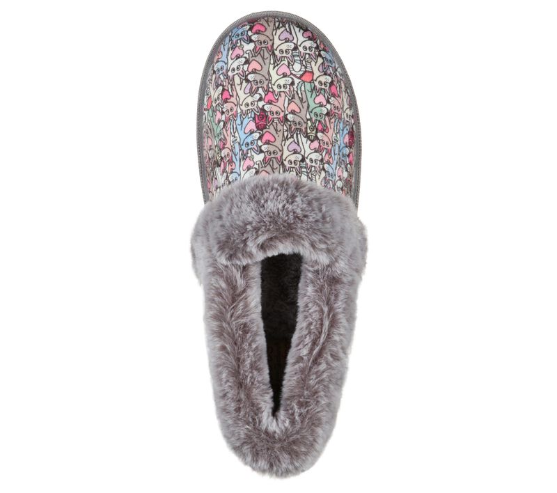 Dámské Pantofle Skechers BOBS Too Cozy - Paws Forever Viacfarebný | CZ.113485MLT