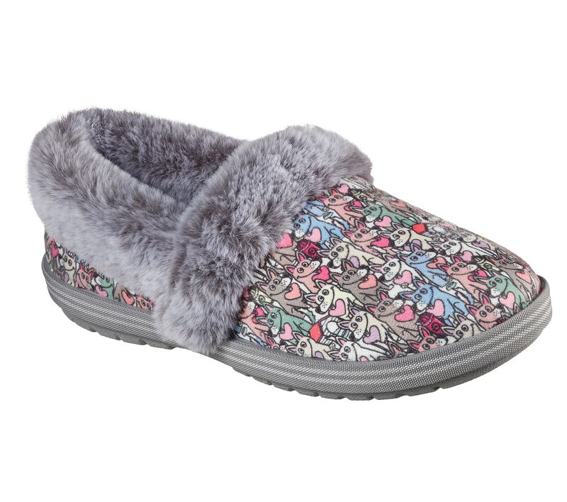 Dámské Pantofle Skechers BOBS Too Cozy - Paws Forever Viacfarebný | CZ.113485MLT