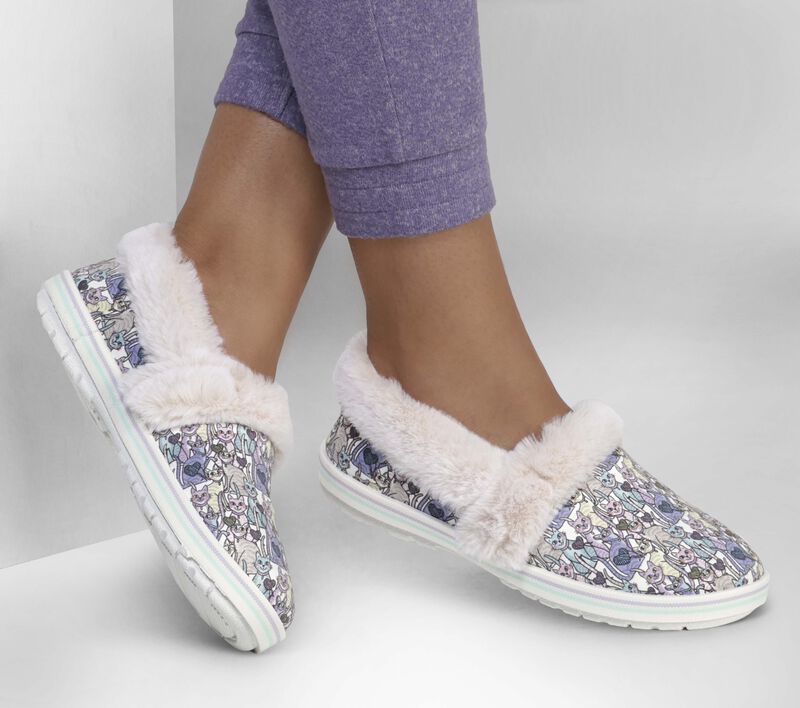 Dámské Pantofle Skechers BOBS Too Cozy - Knitting Purty Béžový Viacfarebný | CZ.113682NTMT